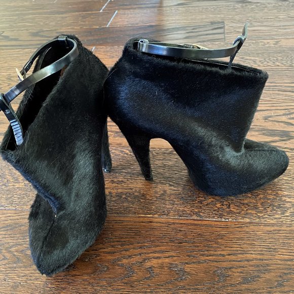 Givenchy Shoes - Givenchy Calf Hair Ankle Boots Booties Size 37